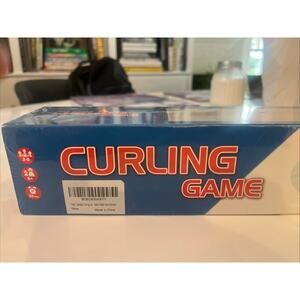 Curling Game - 8 Stones, Sheet, 2 Magnetic Bars, Cloth Bag